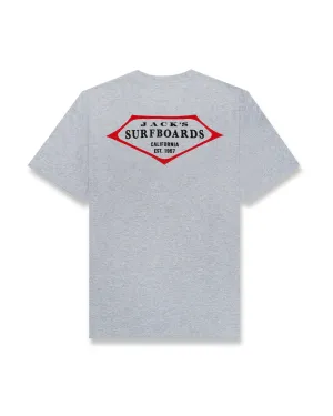 Retro Lam CF (Classic Fit) S/S T-Shirt - Athletikgrau