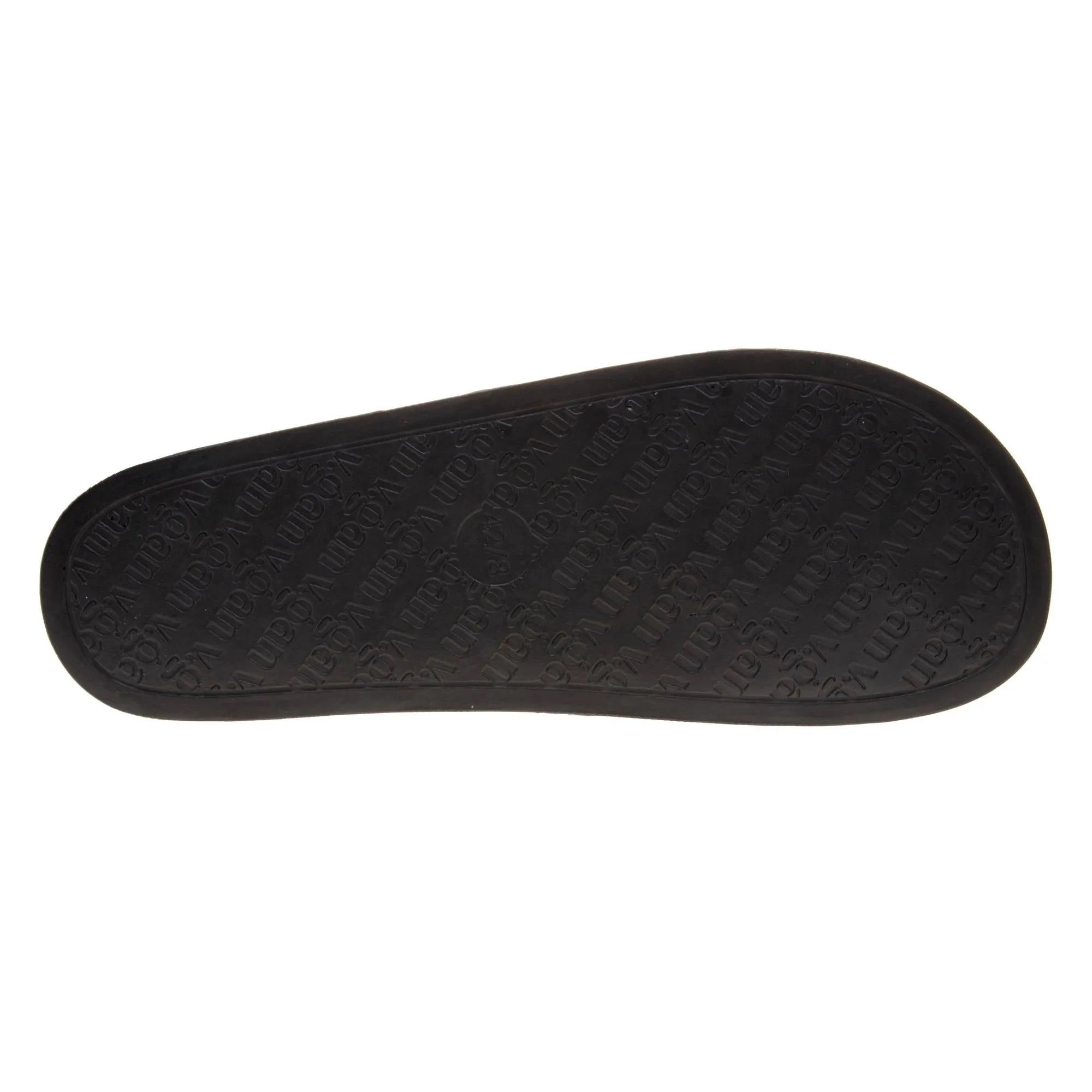 Rice Damen Vegane Slide Sandalen | Schwarz