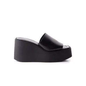Rieti Leder in Schwarz