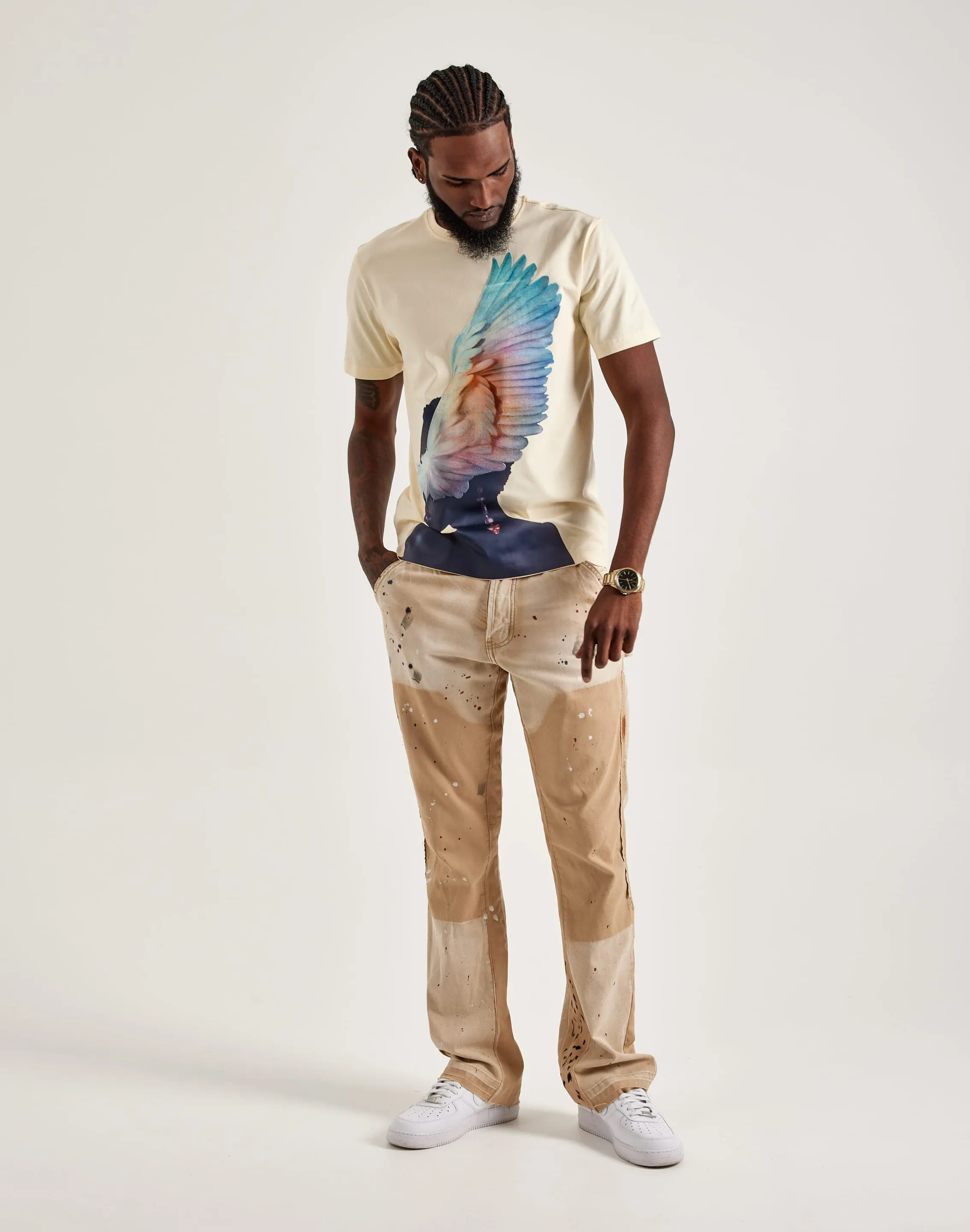 Roku Studio Weiches Federshirt
