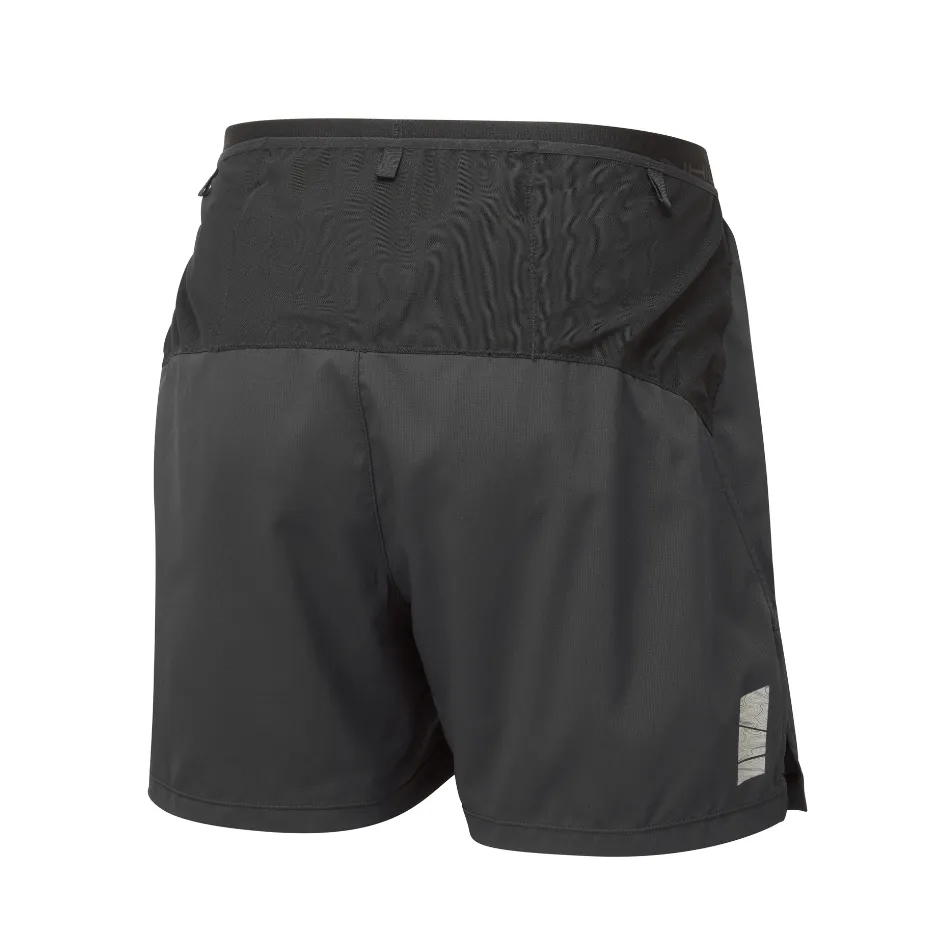 Ronhill Herren Tech All-Terrain 5-Zoll-Shorts in komplett schwarz SS25
