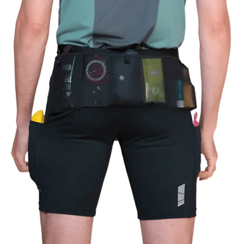 Ronhill Herren Tech All-Terrain 8 Zoll Stretch Shorts in Vollschwarz SS25