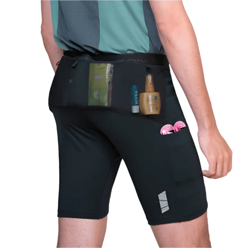 Ronhill Herren Tech All-Terrain 8 Zoll Stretch Shorts in Vollschwarz SS25