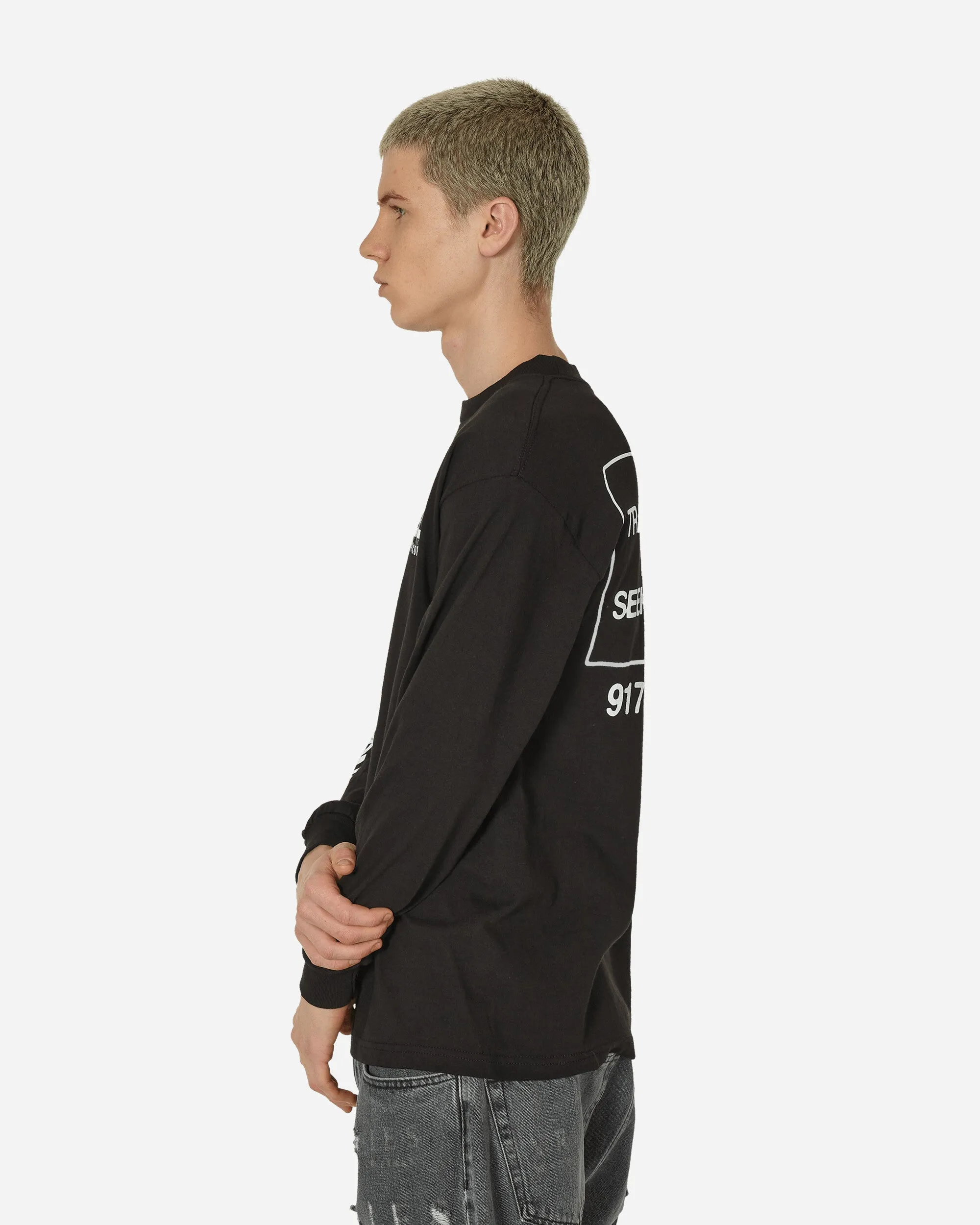 Runaway Trance DJ Langarm T-Shirt Schwarz