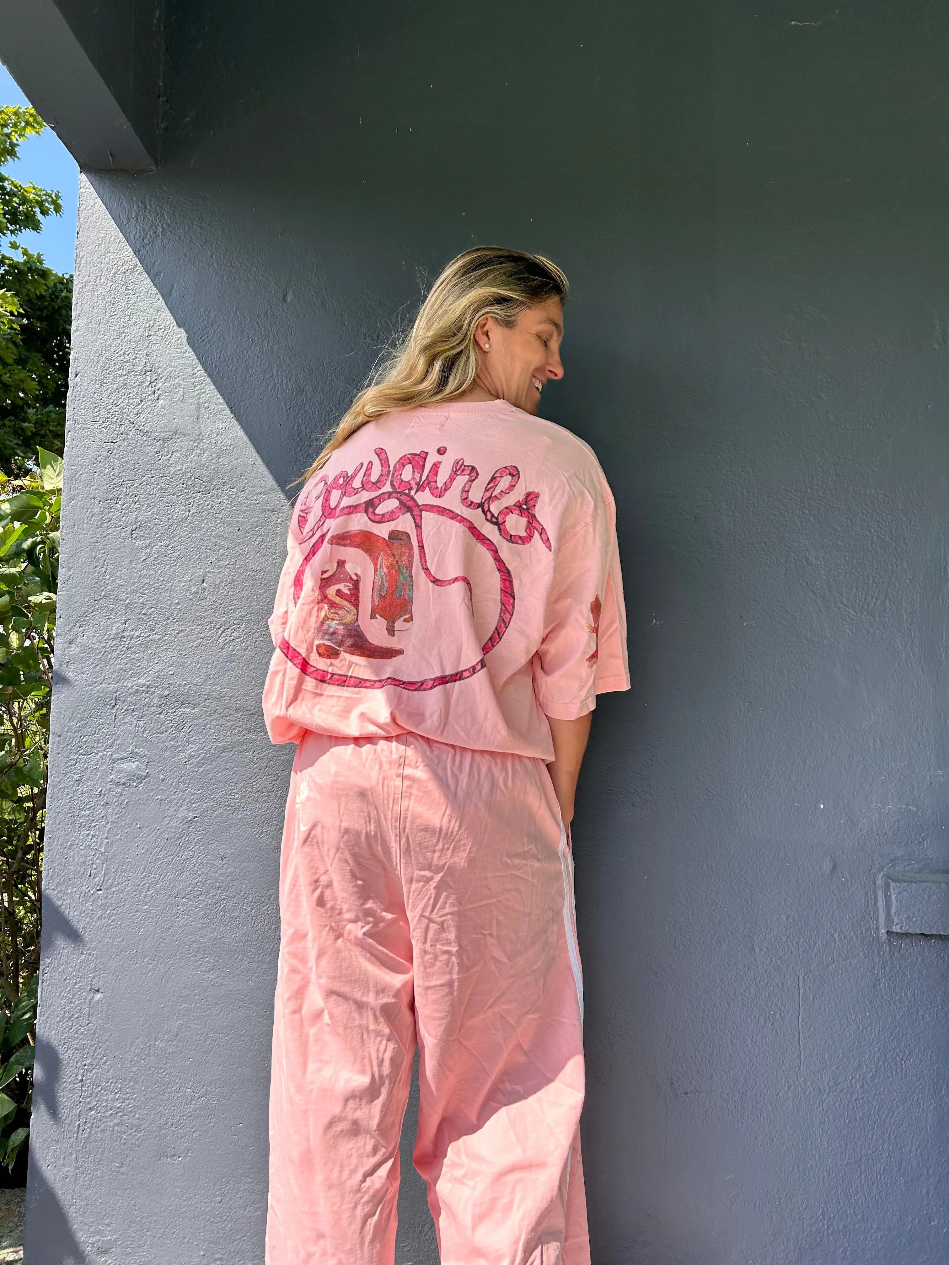 SABBI Crazy Horse Übergröße T-Shirt - Pink