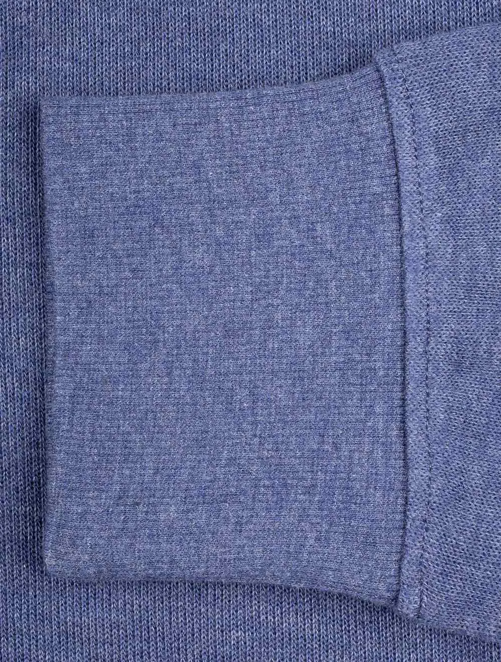 Sacker Halbzip Dunkel Jeansblau Melange