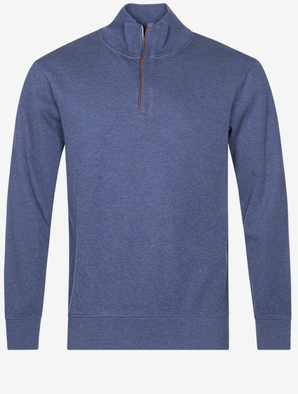 Sacker Halbzip Dunkel Jeansblau Melange