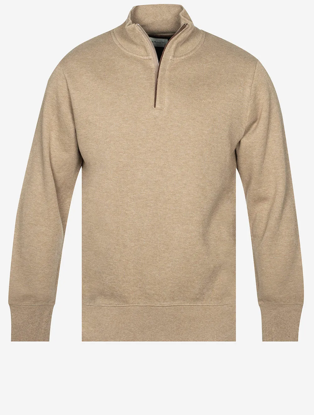 Sacker Halbzip Khaki Melange