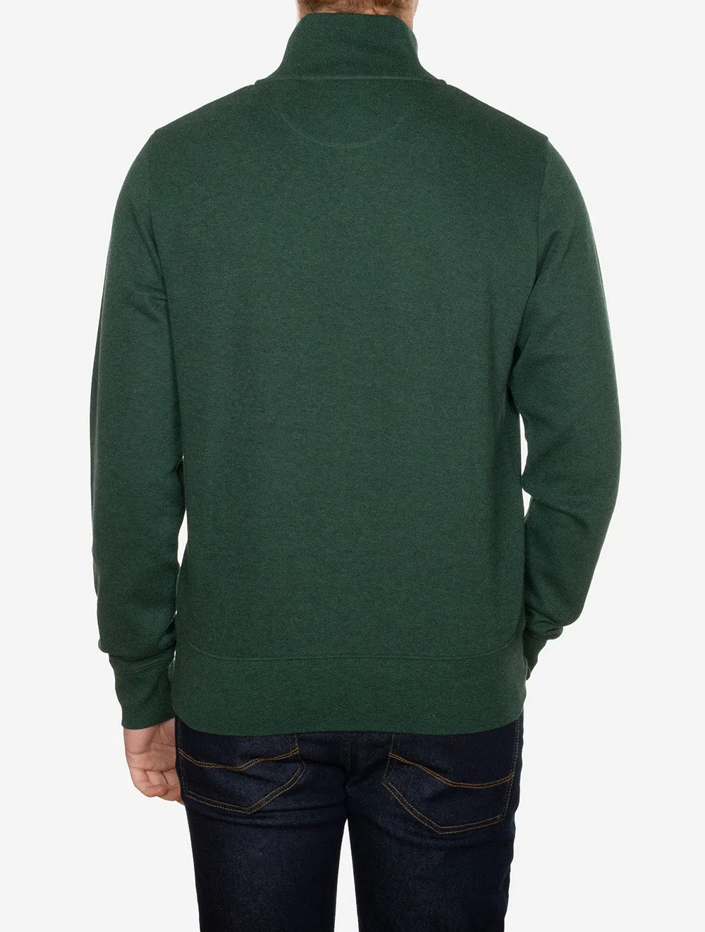 Sacker Rippen Halbzip Tartan Grün