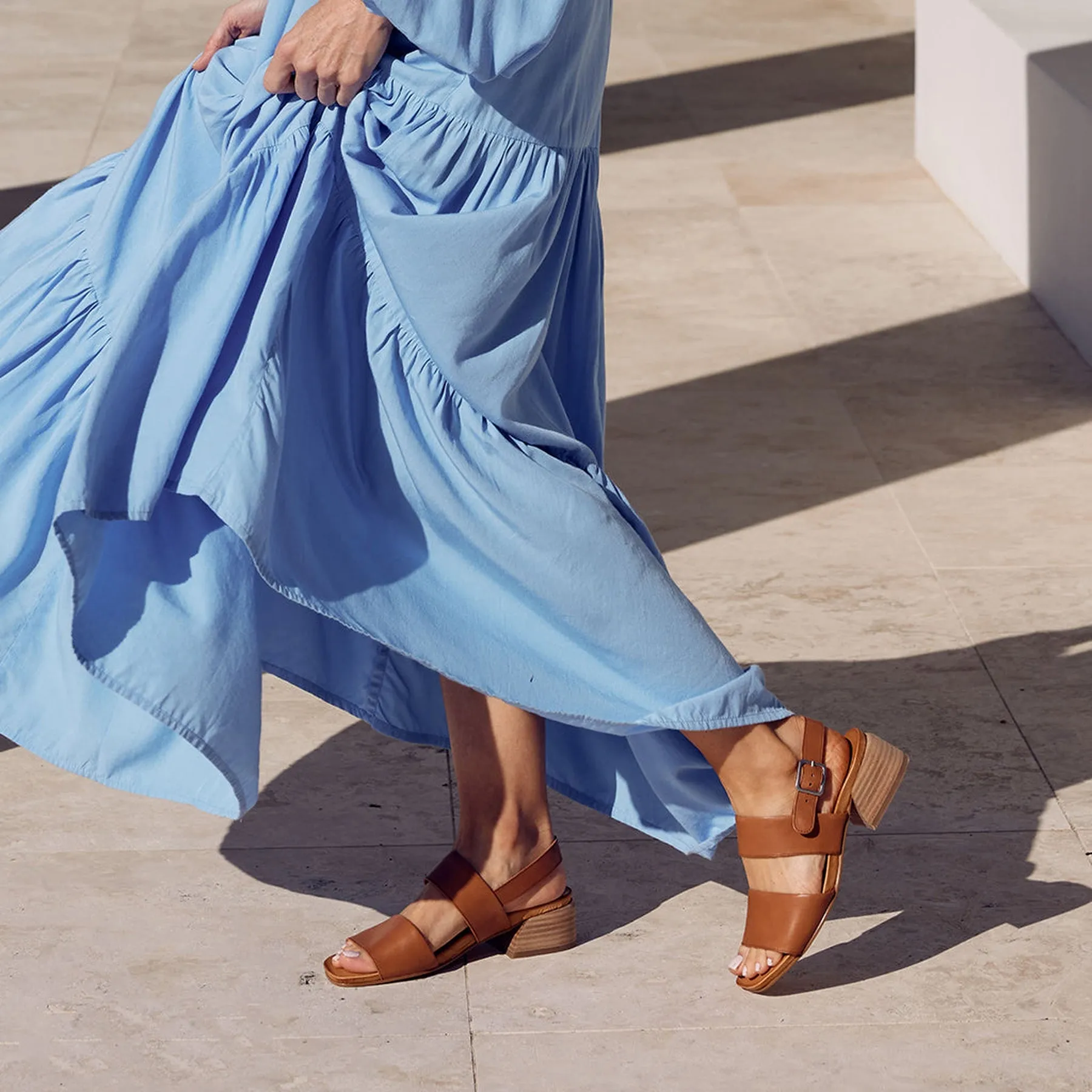SAIGE FLACHE ABSATZSANDALEN