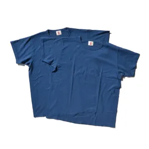 SAMURAI JEANS CREW NECK 2-PACK T-SHIRT EINFARBIG - MARINEBLAU
