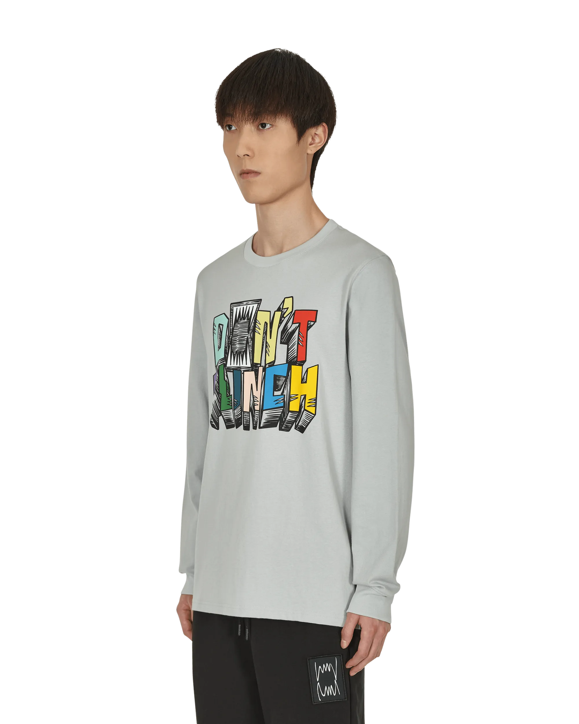 Scouted Langarm T-Shirt Grau
