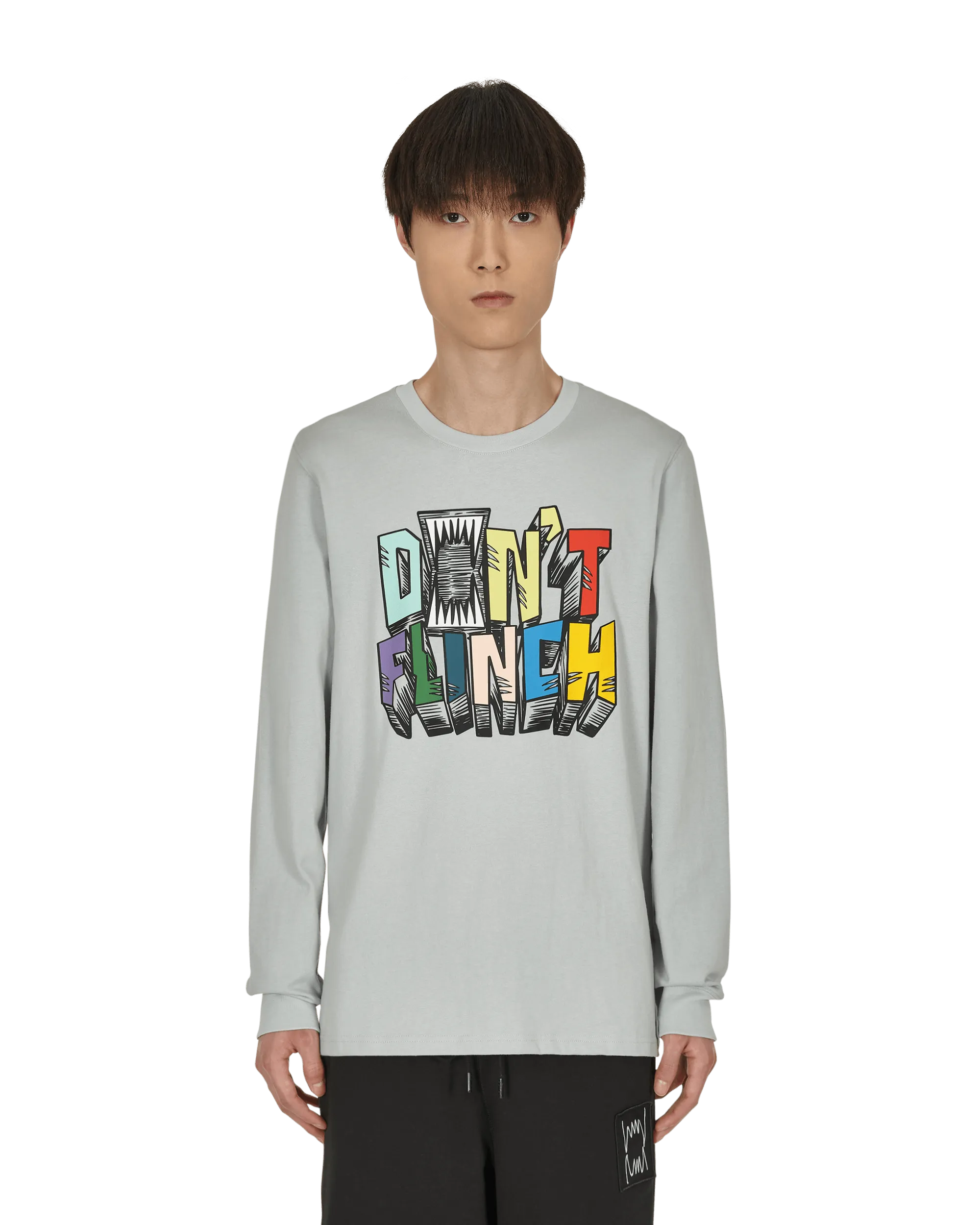 Scouted Langarm T-Shirt Grau