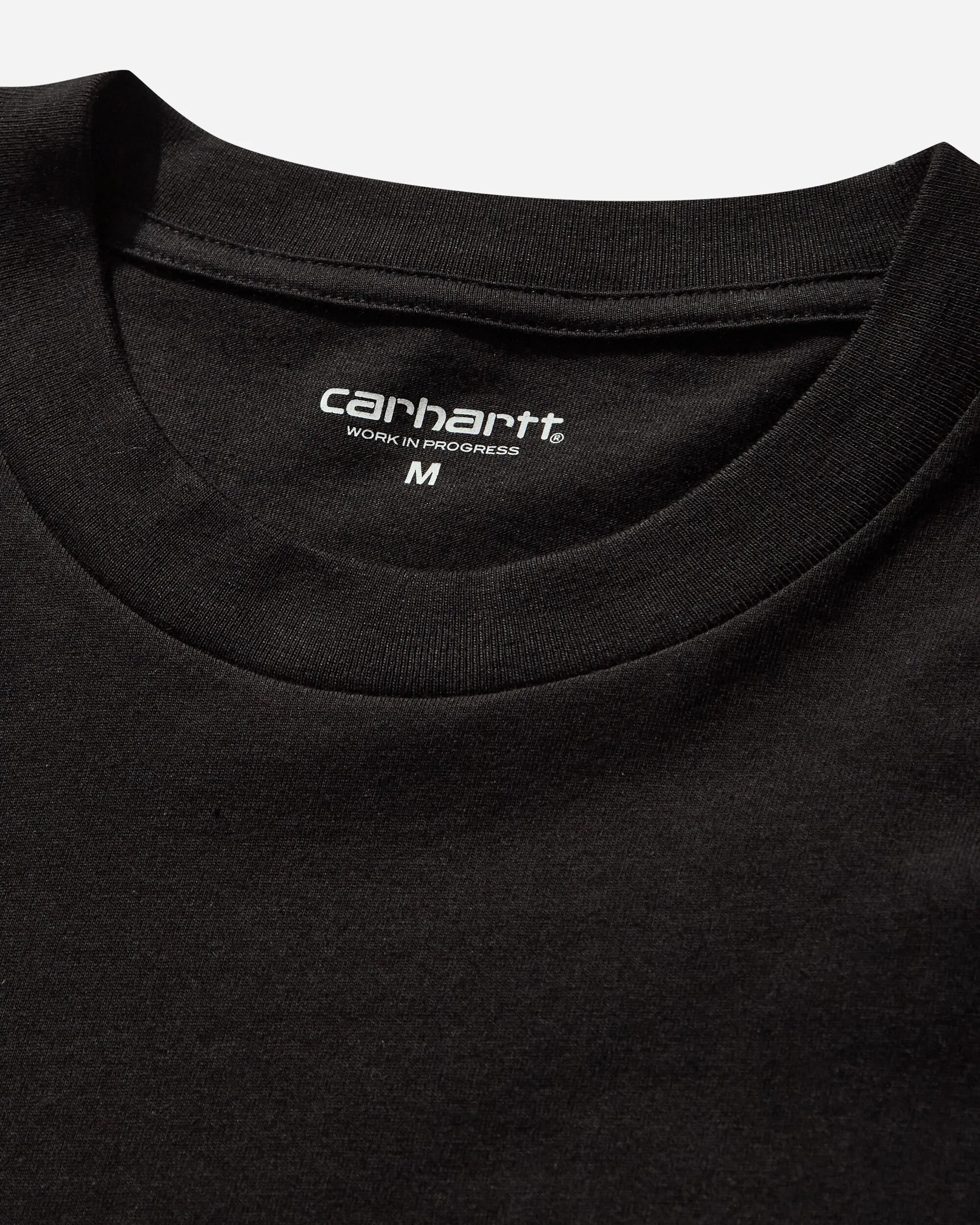 Verdrehtes Schrift-T-Shirt Schwarz
