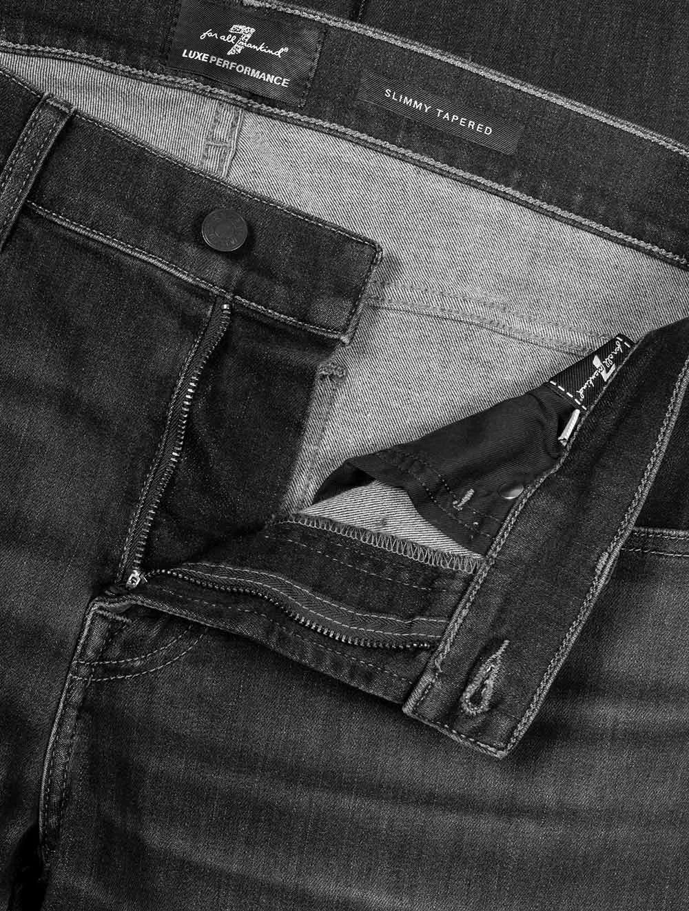 Seven Slimmy Schmale Luxus Performance Jeans Grau