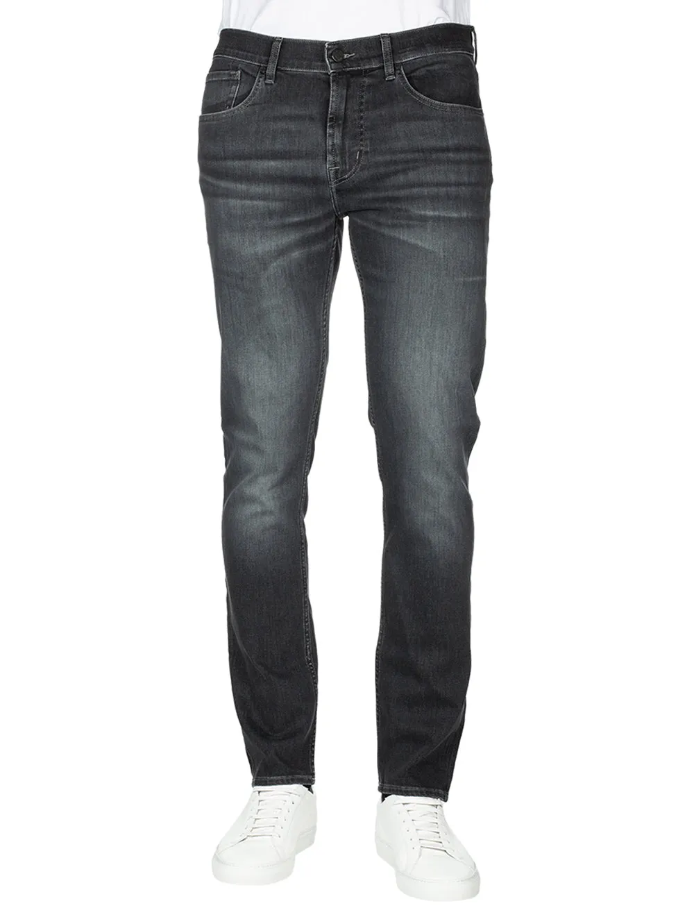 Seven Slimmy Schmale Luxus Performance Jeans Grau
