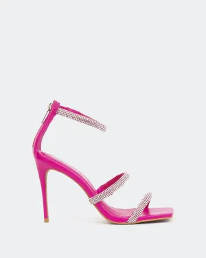 Shamari, Fuchsia Leder/Cuir Fuchsia