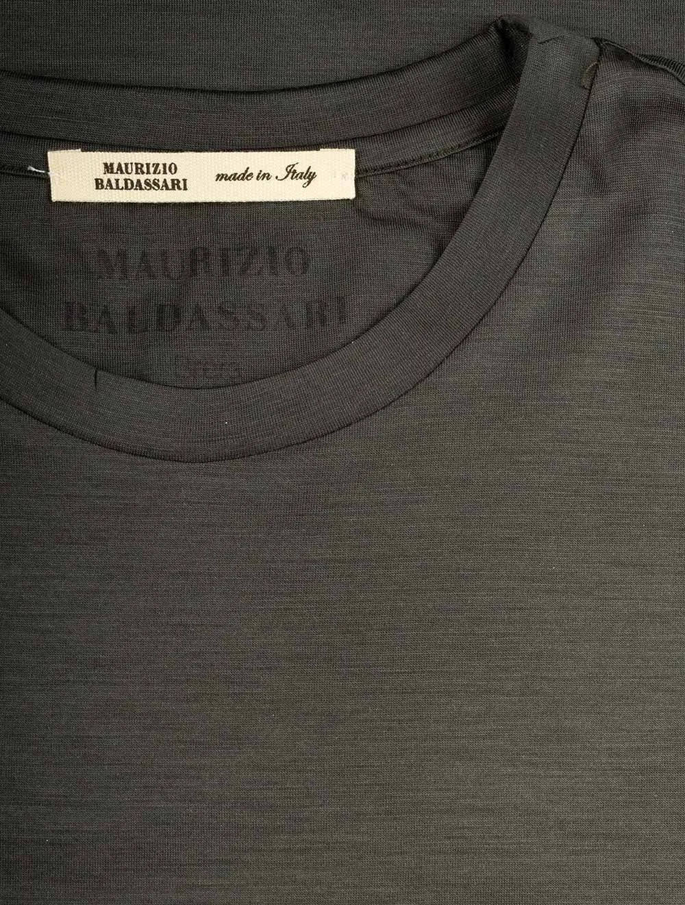 Kurzärmliges Woll-T-Shirt Grün