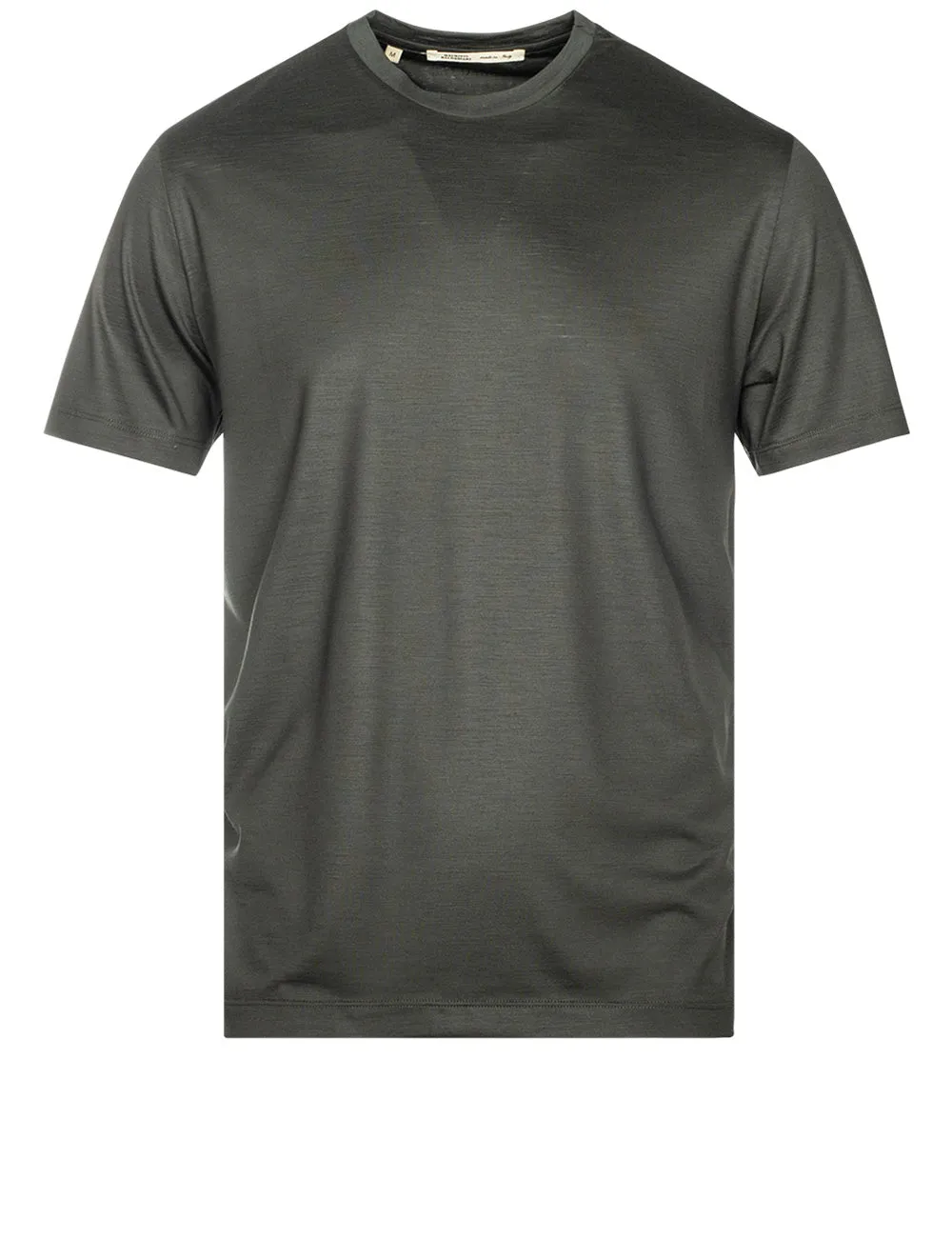 Kurzärmliges Woll-T-Shirt Grün