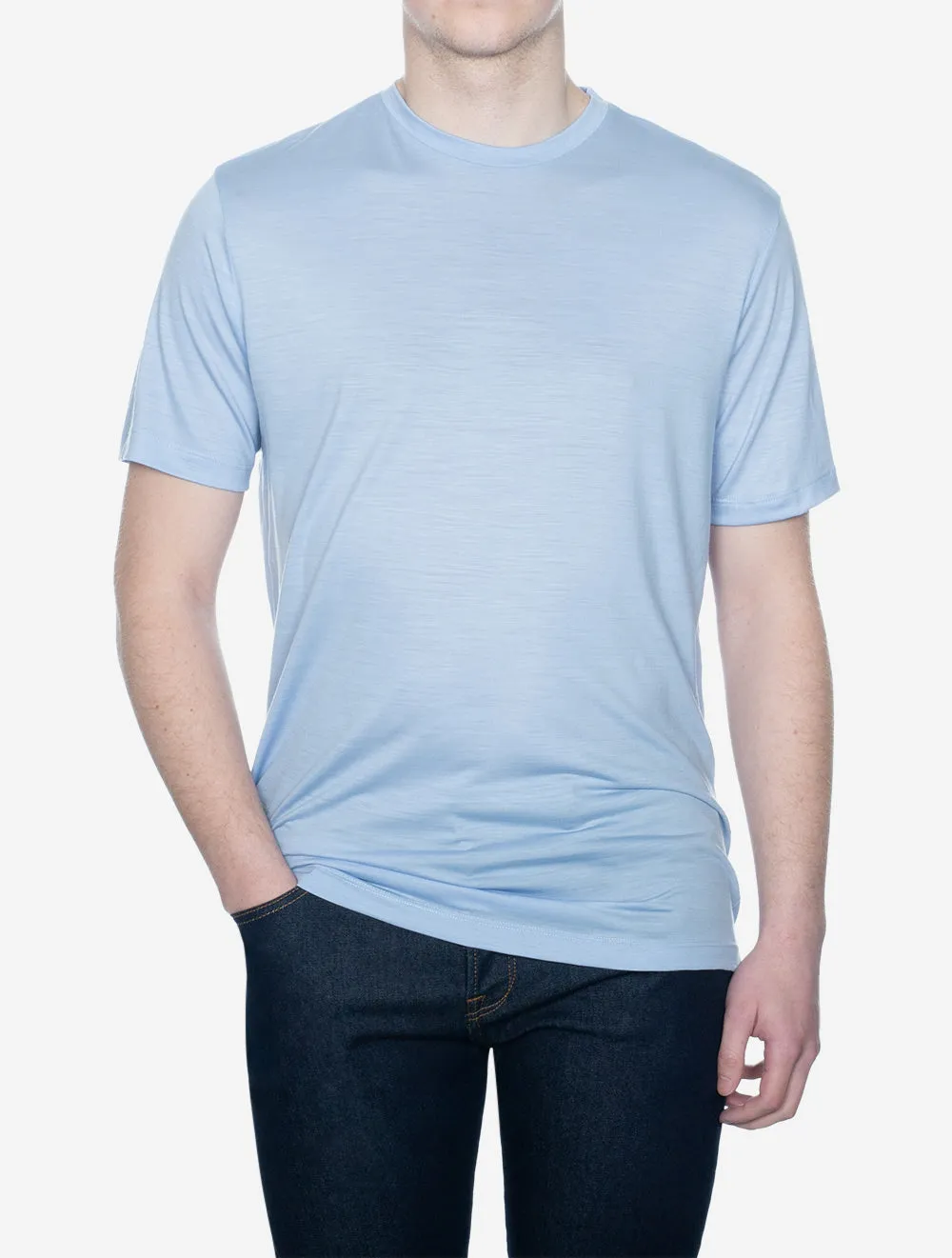 Kurzärmliges T-Shirt Hellblau