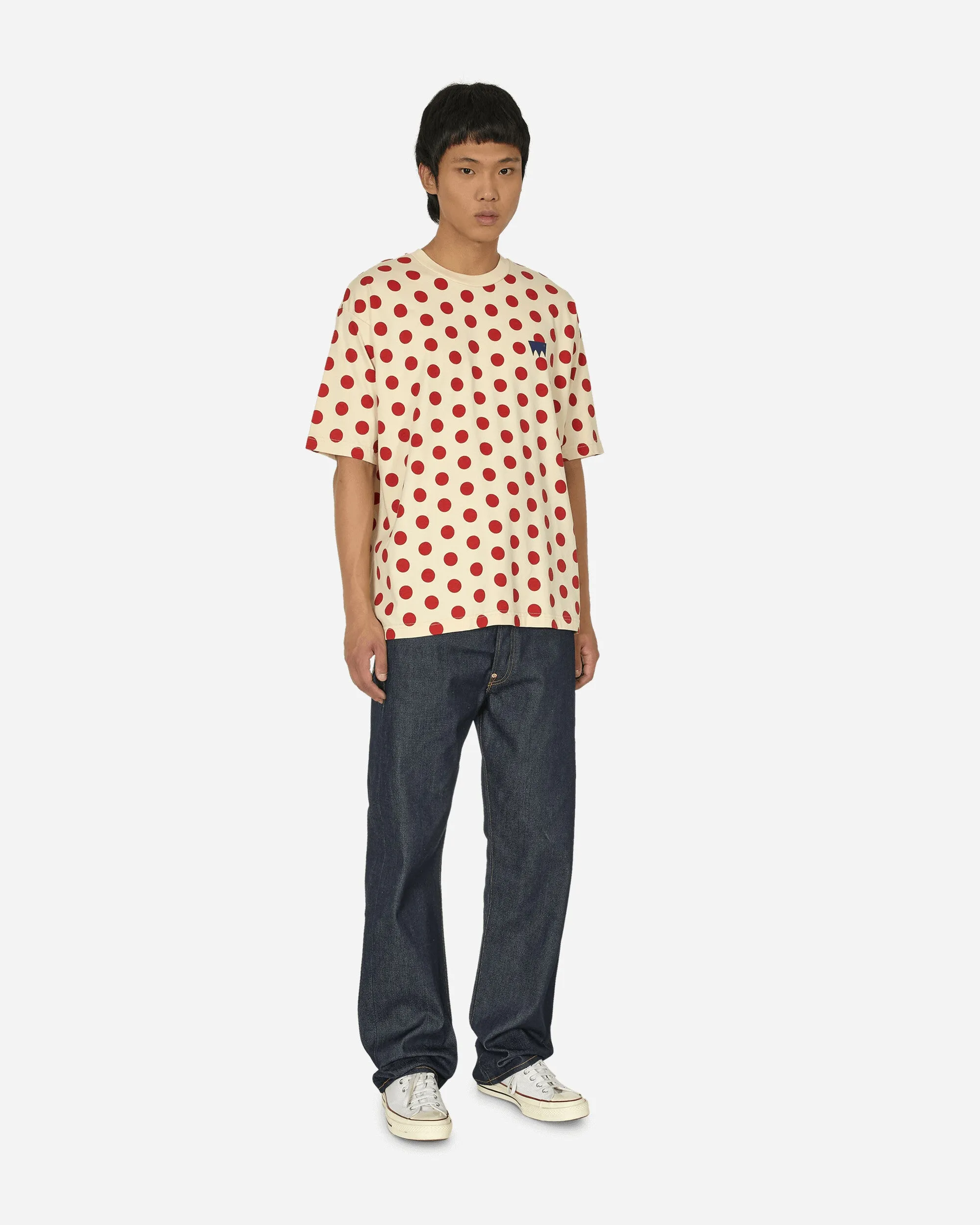Skateboarding Grafik Boxy T-Shirt Creme