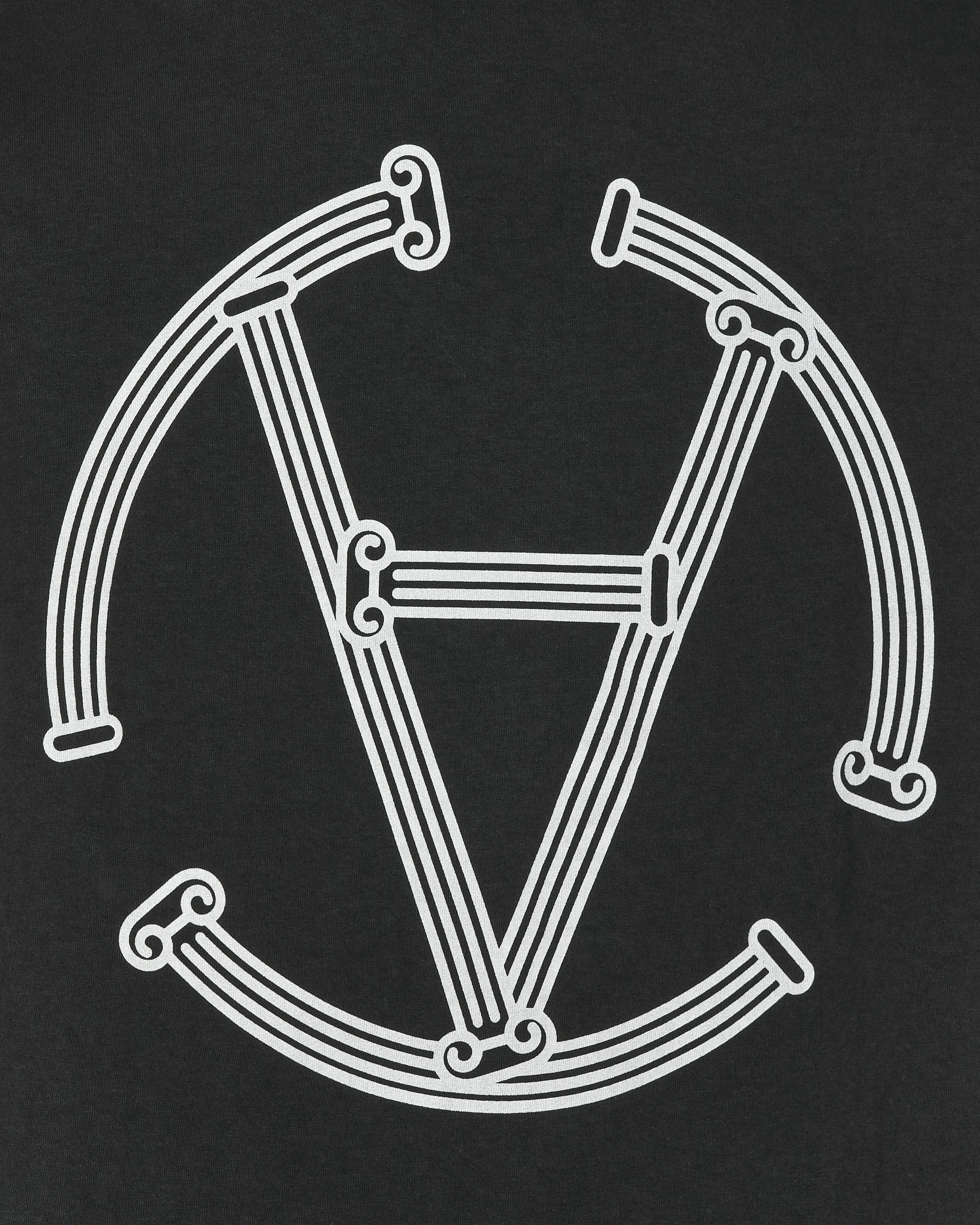 Slam Jam Exklusive Kolumne Kreis Langarm T-Shirt Schwarz