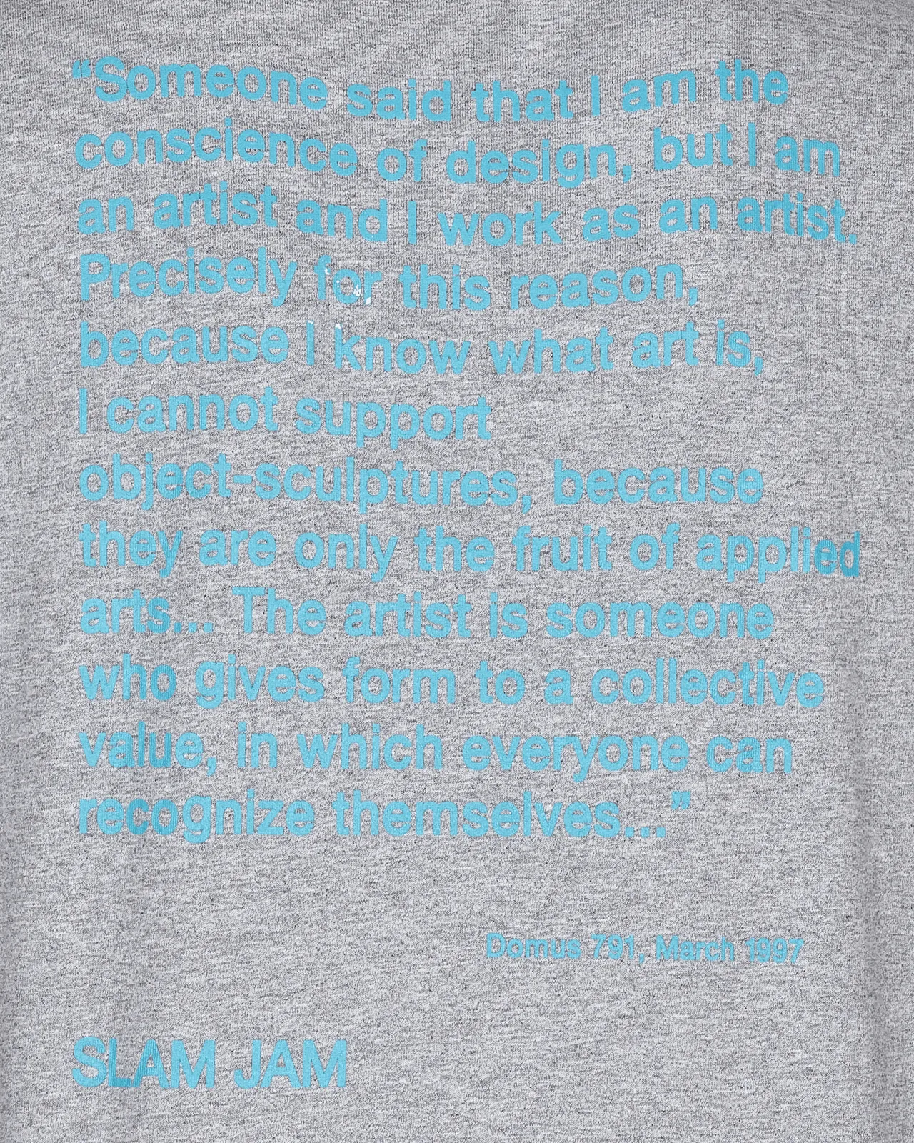 Slam Jam Ghost Writer T-Shirt Grau