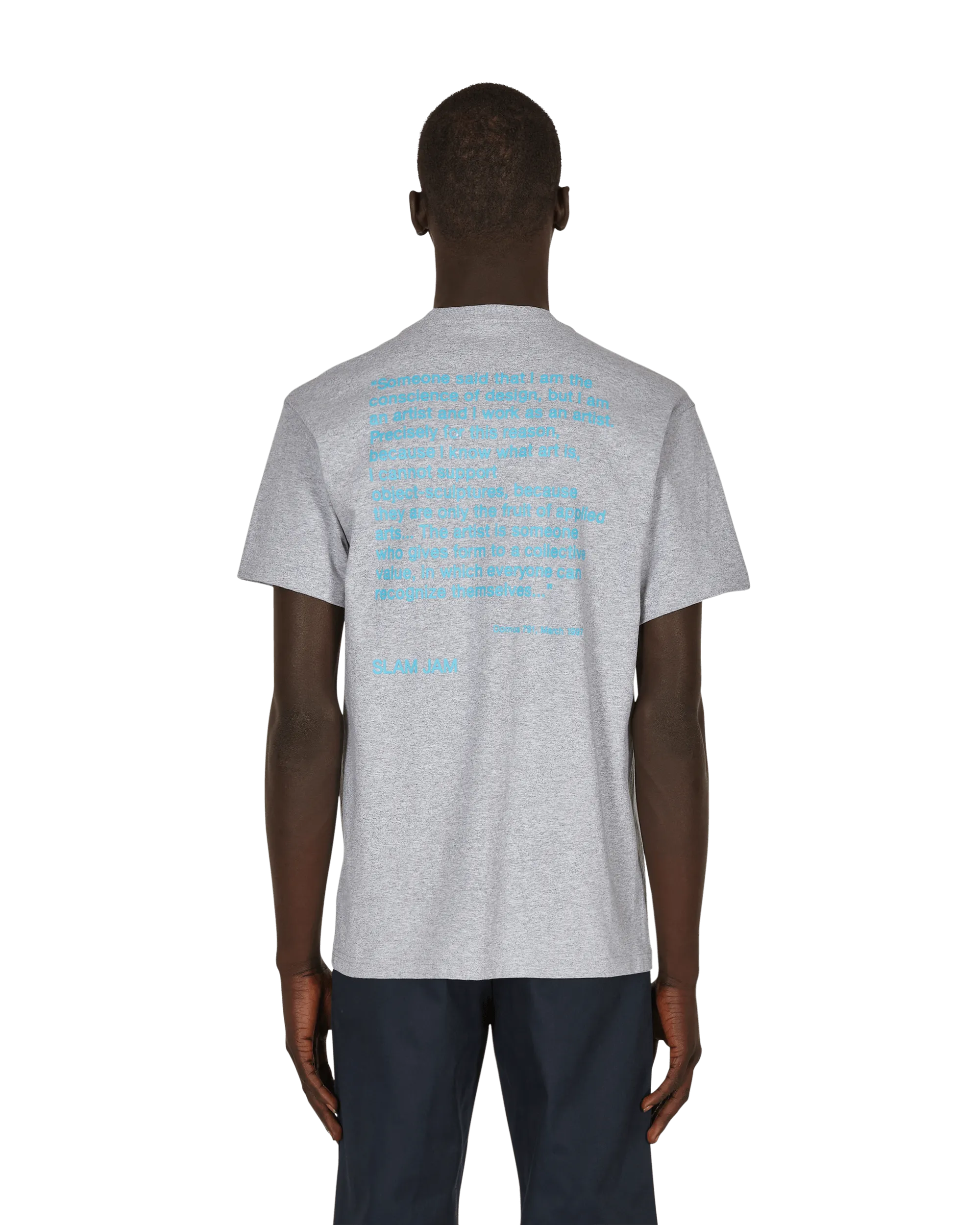 Slam Jam Ghost Writer T-Shirt Grau
