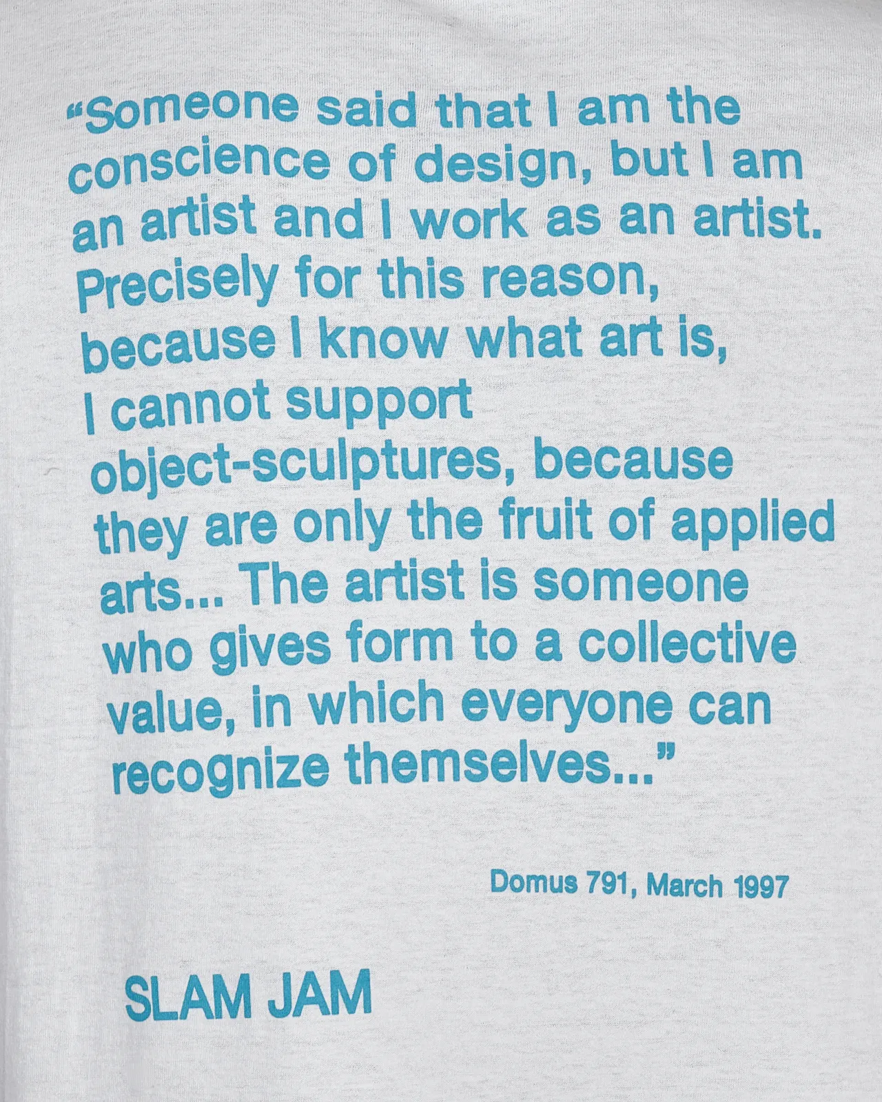 Slam Jam Ghost Writer T-Shirt Weiß