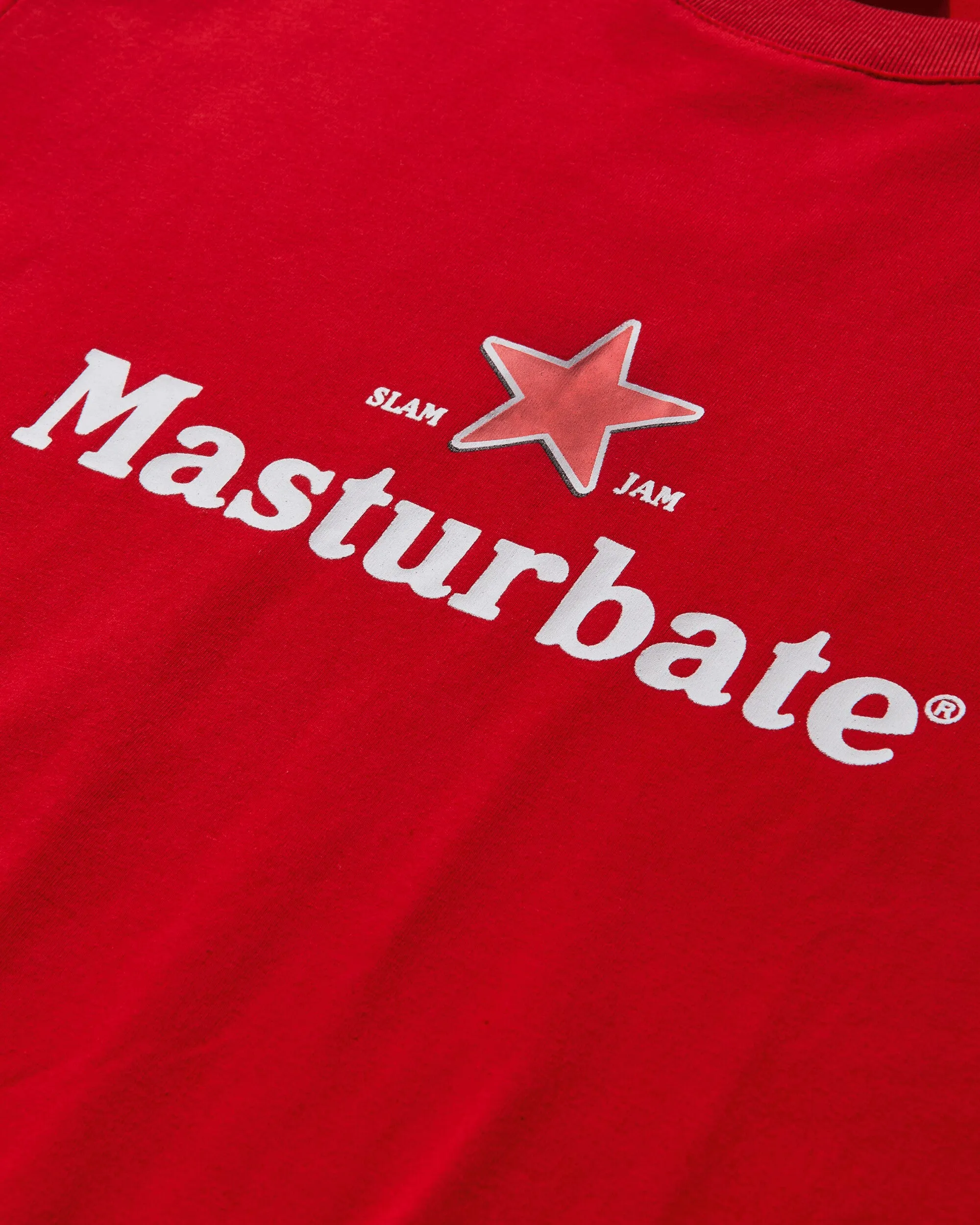 Slam Jam Masturbate T-Shirt Rot