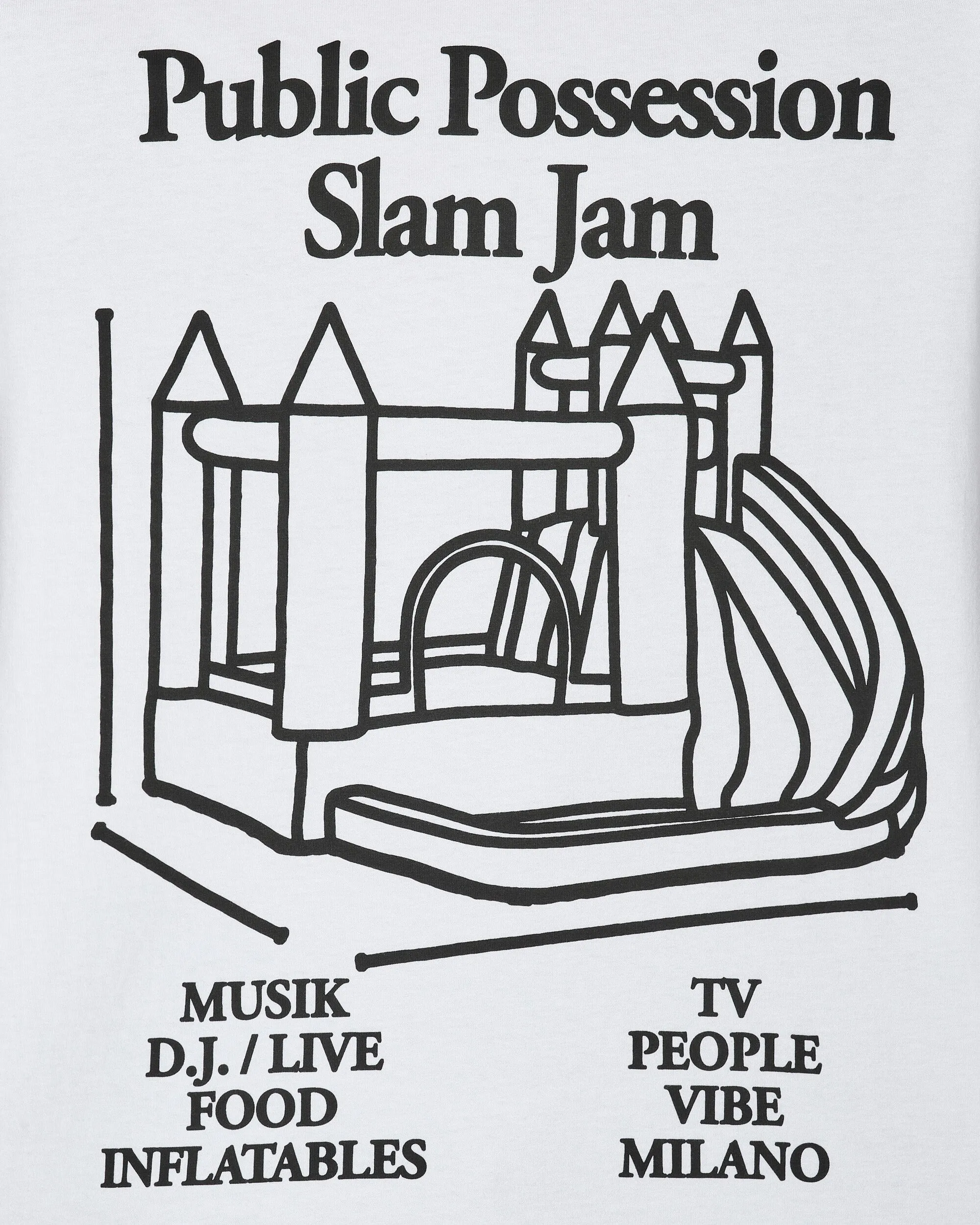 Slam Jam My Castle T-Shirt Weiß