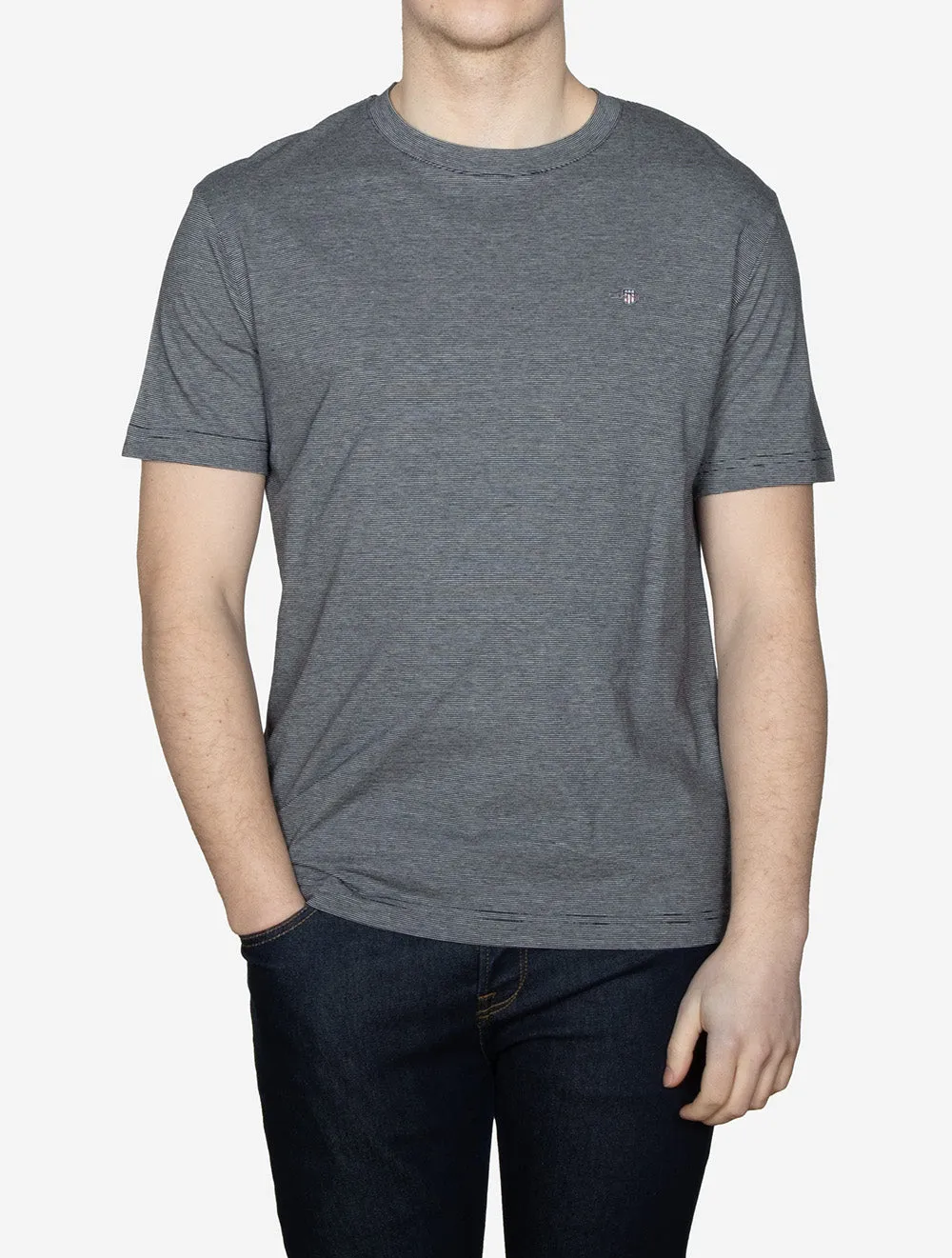 Kleines Streifen T-Shirt Abendblau