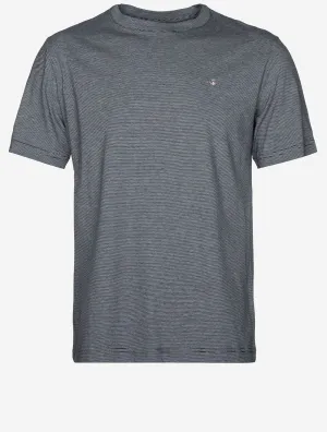 Kleines Streifen T-Shirt Abendblau