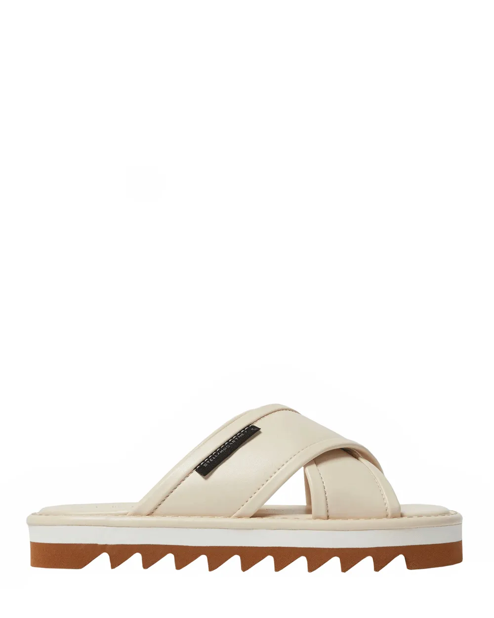Sneak-Elyse Gedrehte Sandale in Creme