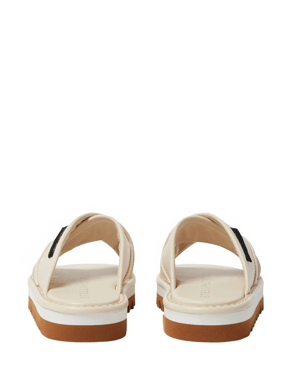 Sneak-Elyse Gedrehte Sandale in Creme