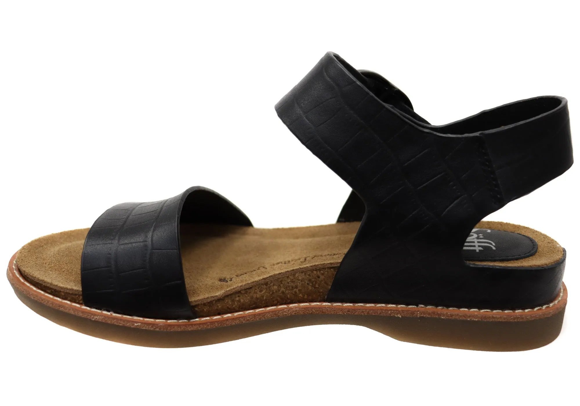 Sofft Bali Damen Ledersandalen mit gepolstertem Komfort-Fußbett Sofft Schuhe