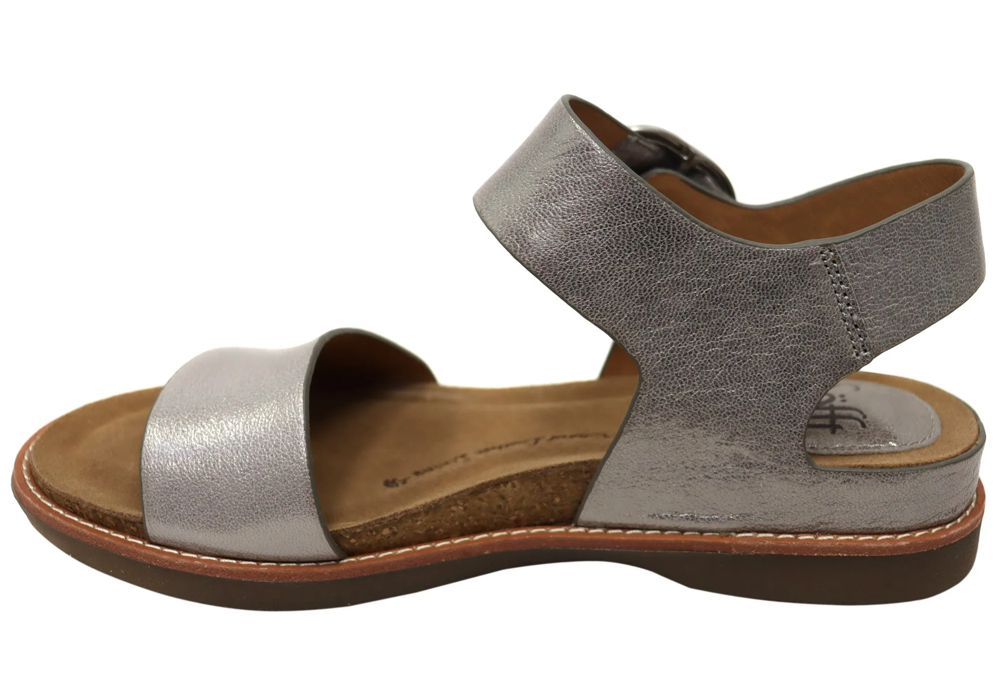 Sofft Bali Damen Ledersandalen mit gepolstertem Komfort-Fußbett Sofft Schuhe