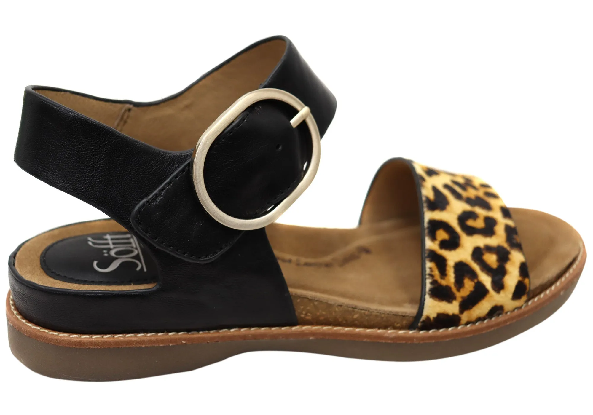 Sofft Bali Damen Ledersandalen mit gepolstertem Komfort-Fußbett Sofft Schuhe