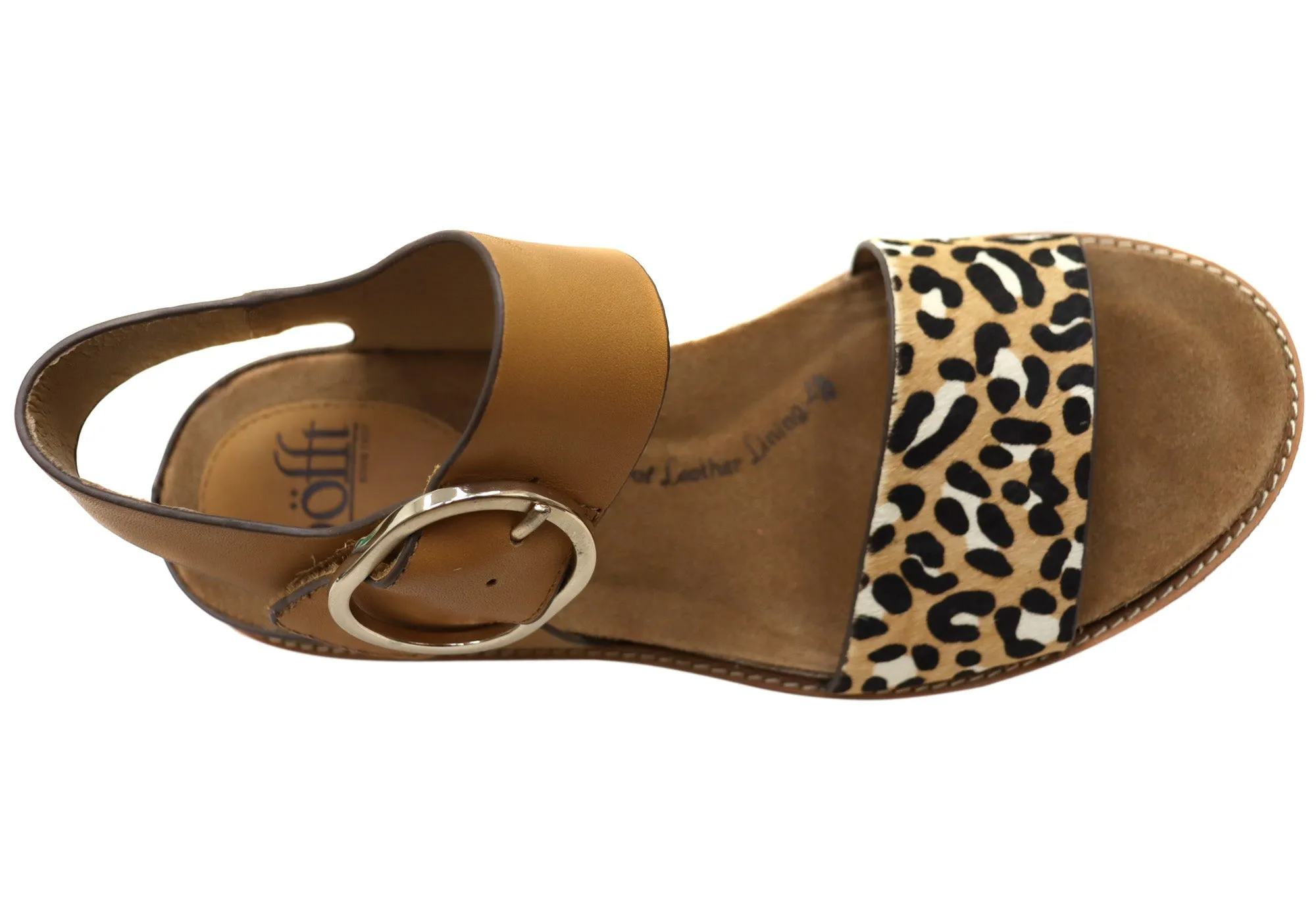 Sofft Bali Damen Ledersandalen mit gepolstertem Komfort-Fußbett Sofft Schuhe