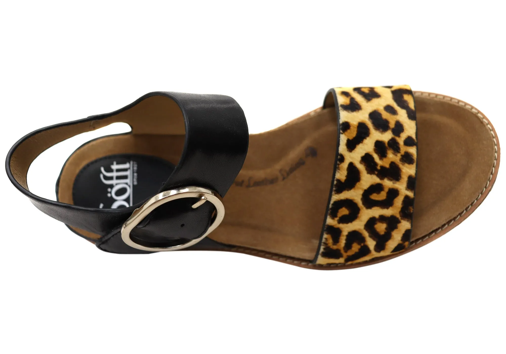 Sofft Bali Damen Ledersandalen mit gepolstertem Komfort-Fußbett Sofft Schuhe
