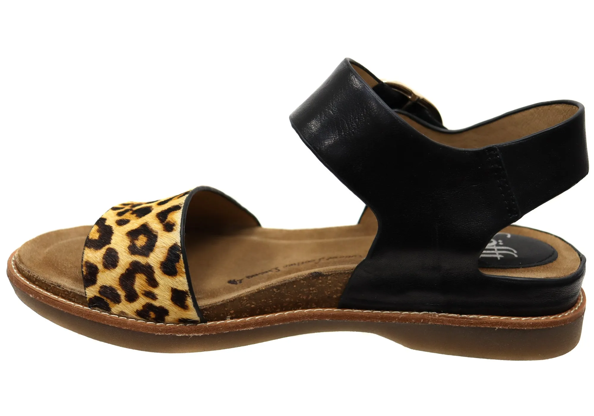 Sofft Bali Damen Ledersandalen mit gepolstertem Komfort-Fußbett Sofft Schuhe