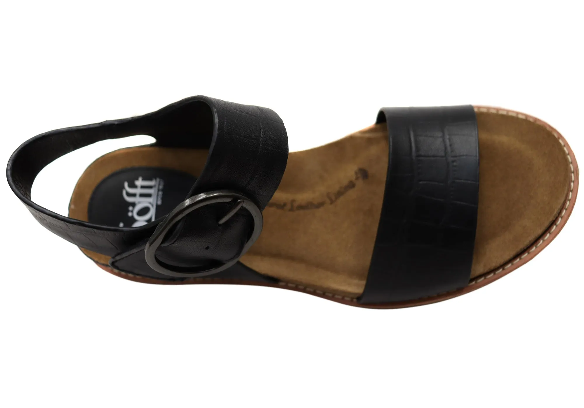 Sofft Bali Damen Ledersandalen mit gepolstertem Komfort-Fußbett Sofft Schuhe