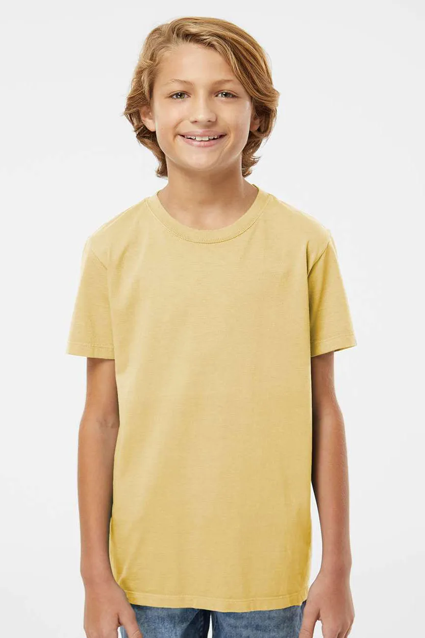 SoftShirts Jugend Bio-Kurzarm-Rundhals-T-Shirt - Weizengelb