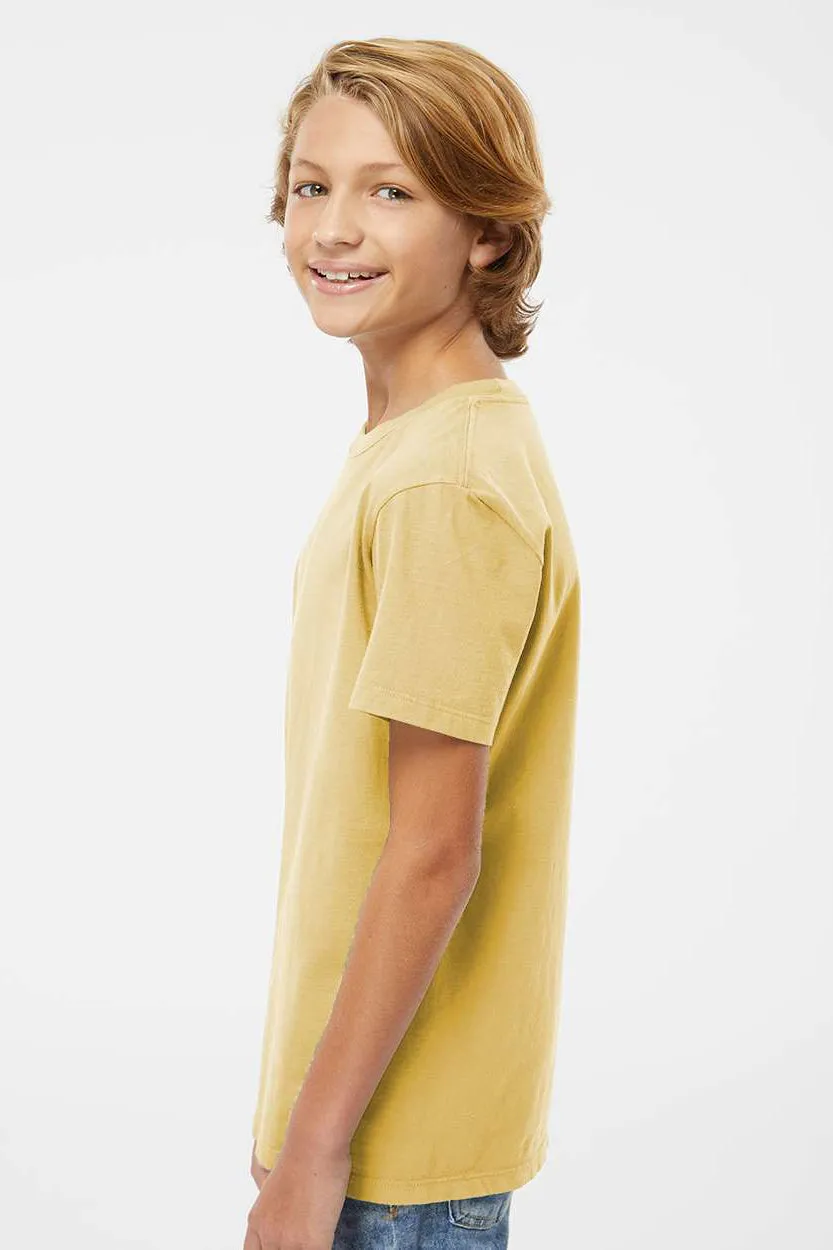 SoftShirts Jugend Bio-Kurzarm-Rundhals-T-Shirt - Weizengelb