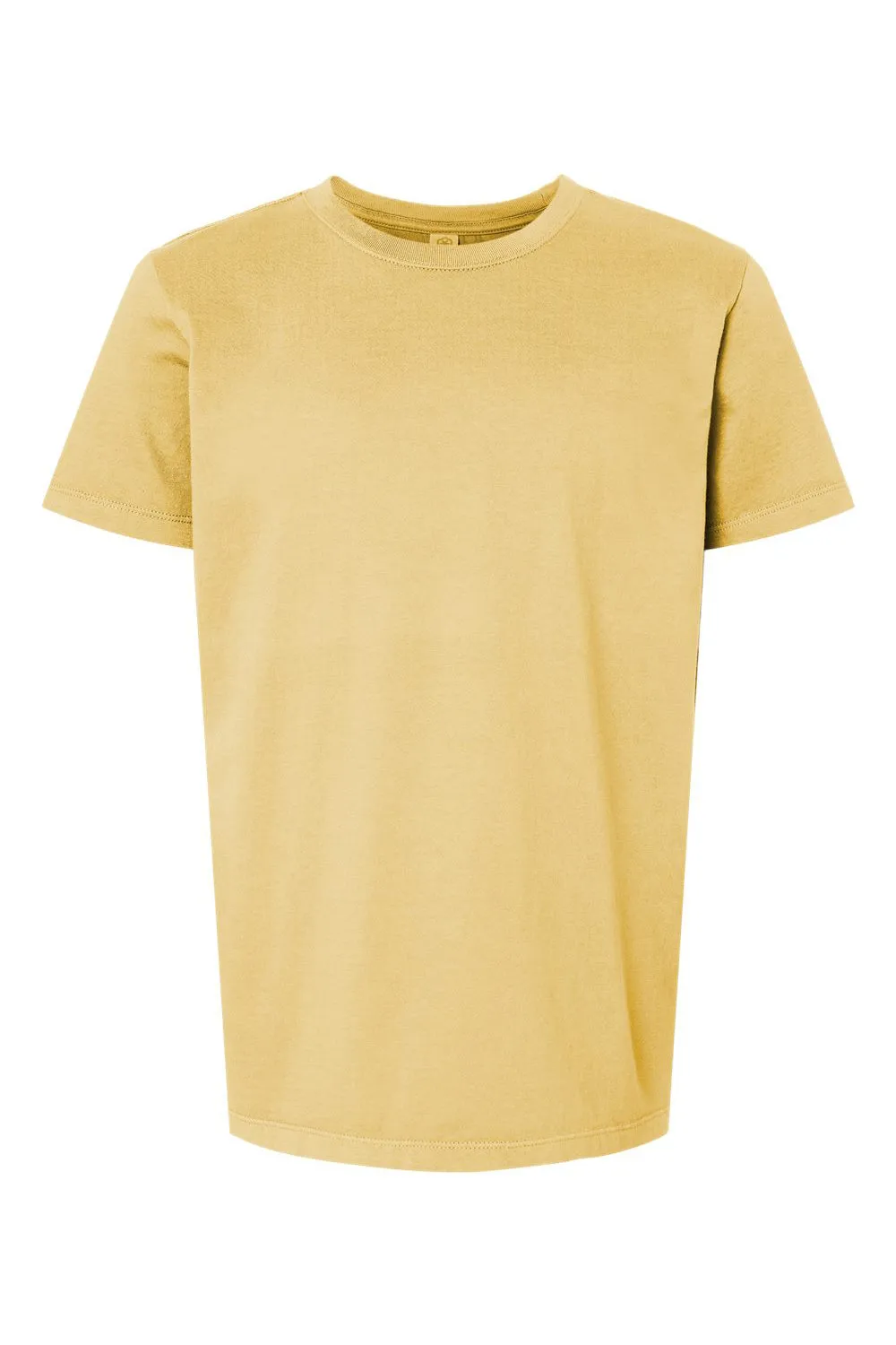 SoftShirts Jugend Bio-Kurzarm-Rundhals-T-Shirt - Weizengelb