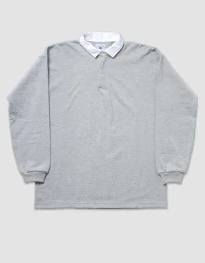 UNIFARBENES RUGBYSHIRT - GRAU