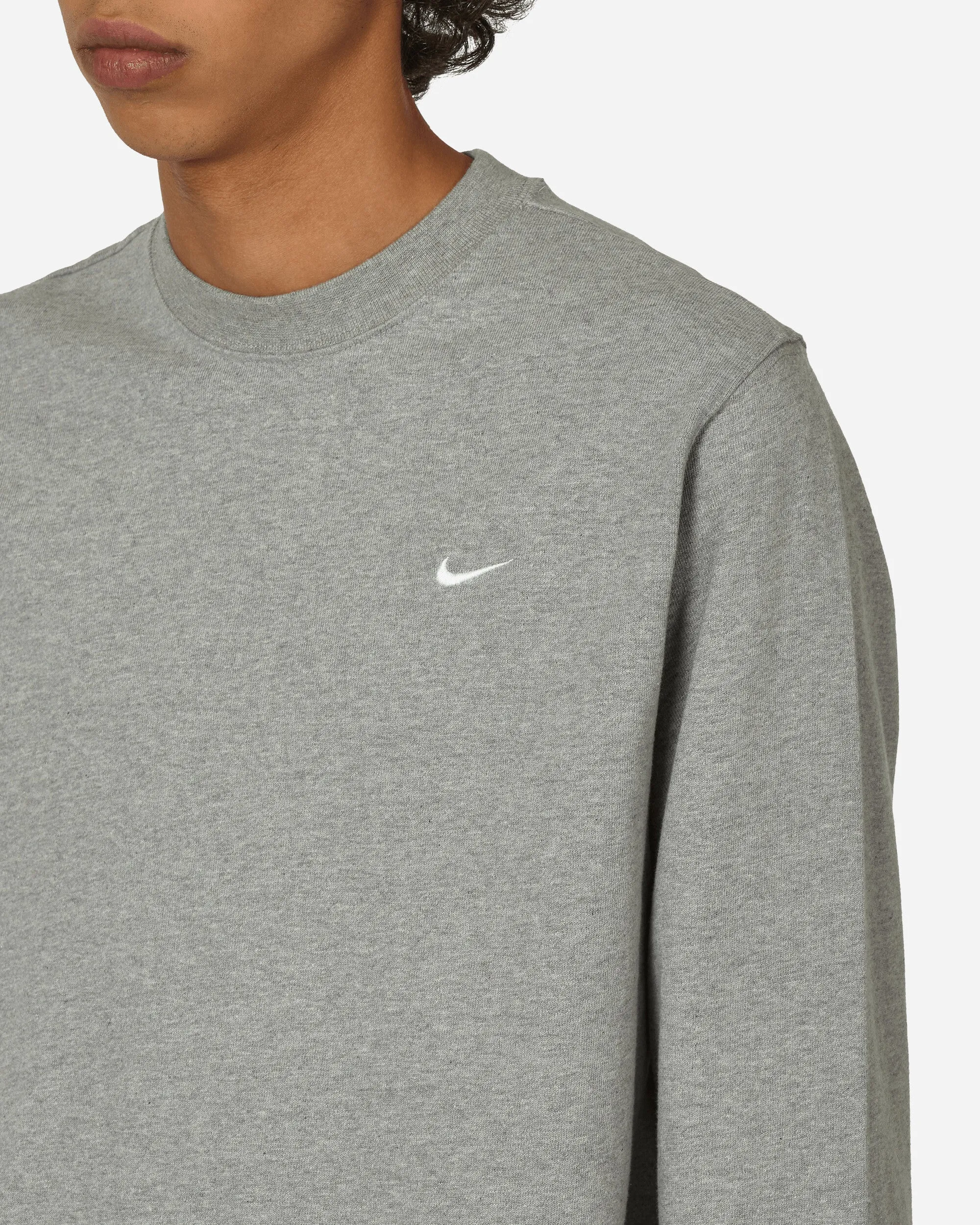 Solo Swoosh Langarm T-Shirt Dunkelgrau Meliert