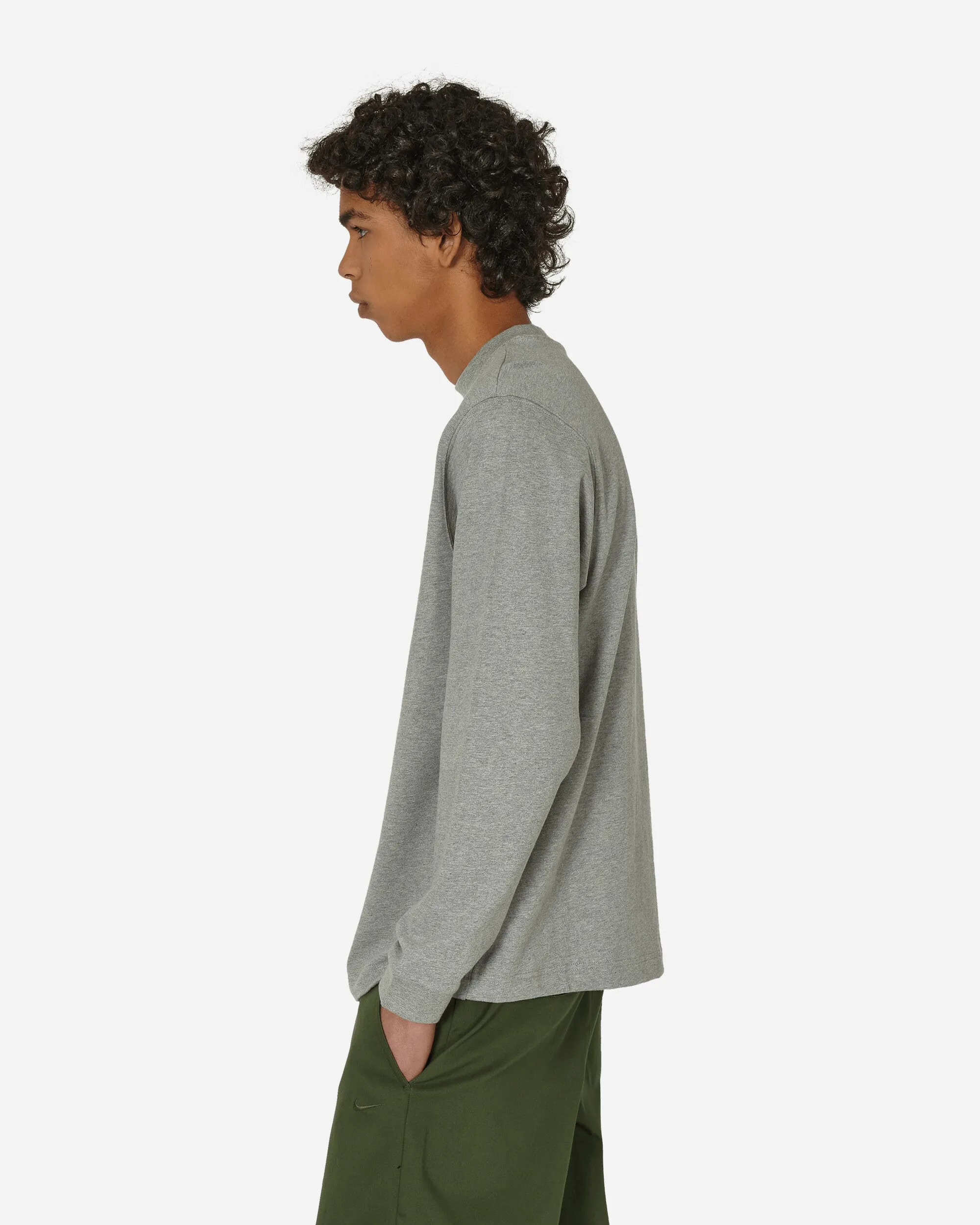 Solo Swoosh Langarm T-Shirt Dunkelgrau Meliert