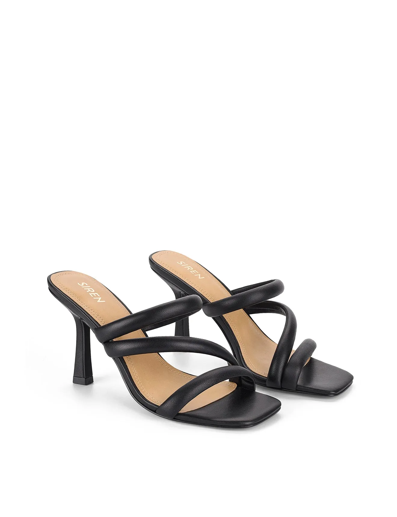 Spence Absatzsandalen - Schwarzes Leder