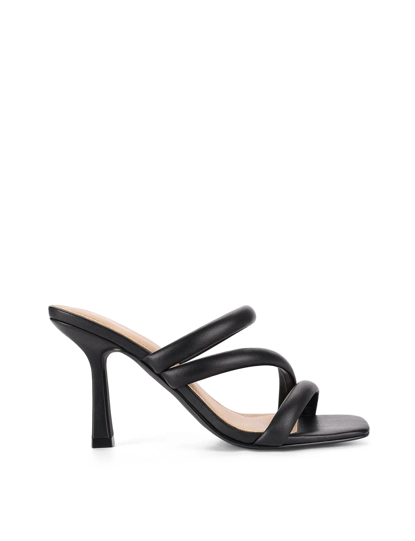 Spence Absatzsandalen - Schwarzes Leder